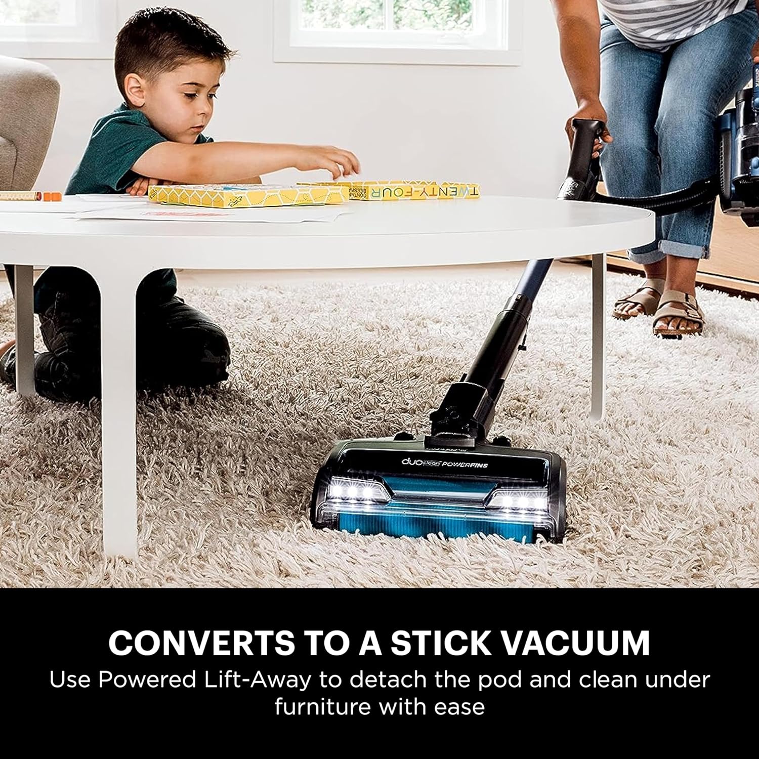 Shark Vertex Pro Powered Lift-Away DuoClean PowerFins Cordless Vacuum, Blue & Gray