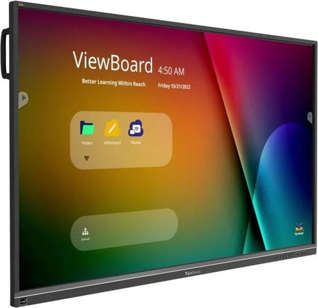 ViewSonic 65" 2160p 4K Interactive Display, 20-Point Touch, VGA, HDMI, LCD - Certified Refurbished