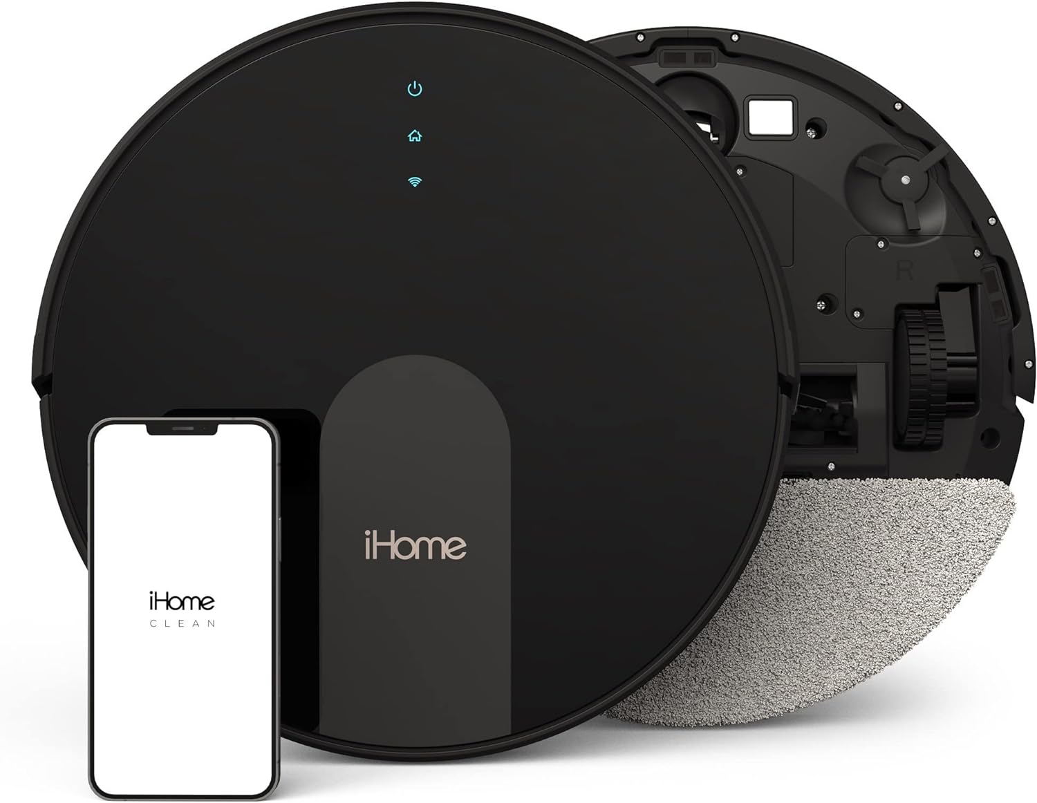 iHome AutoVac Eclipse G 2-in-1 Robot Vacuum and Mop - Certified Refurbished Grade B