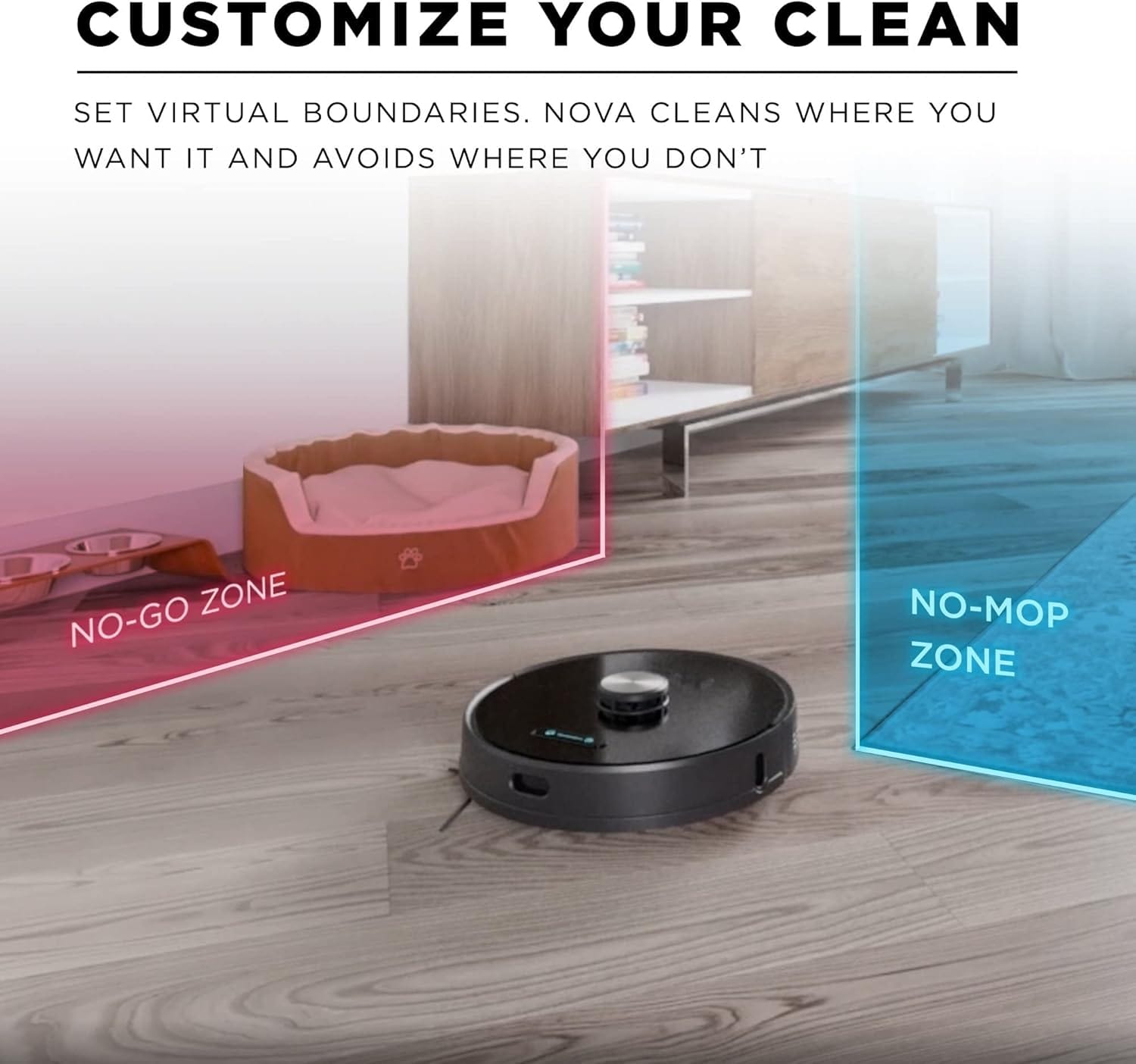 iHome AutoVac Nova Self Empty Robot Vacuum and Mop - Certified Refurbished