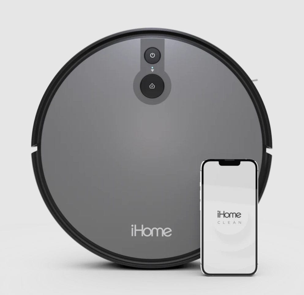 iHome AutoVac Juno Robot Vacuum with Mapping Technology, 2000pa Strong Suction Power - Certified Refurbished Grade B