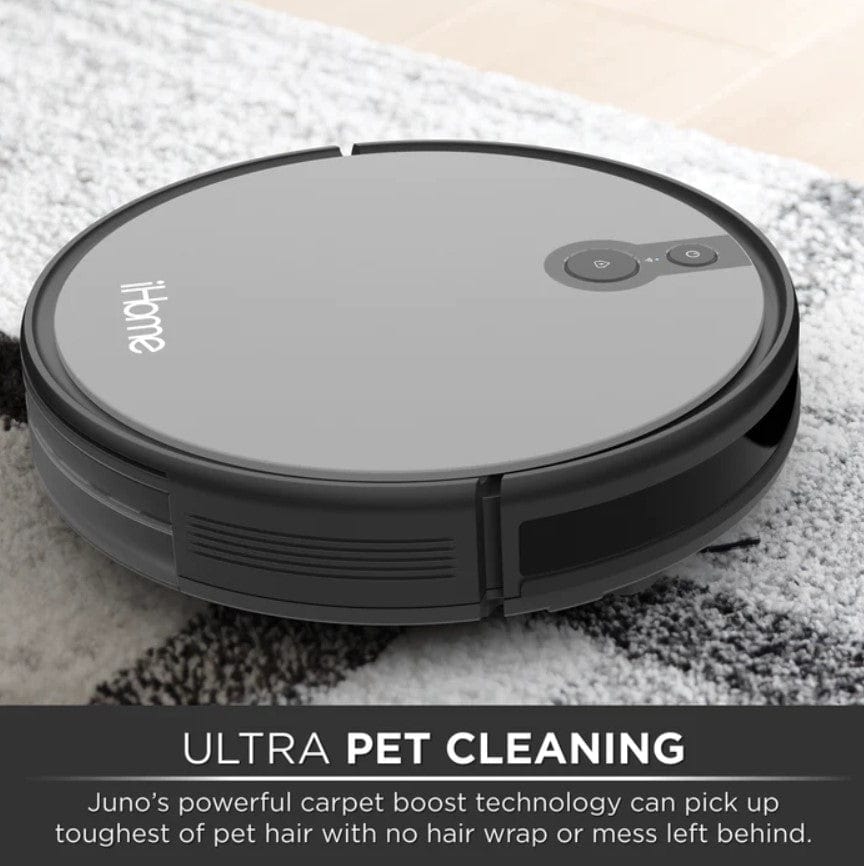 iHome AutoVac Juno Robot Vacuum with Mapping Technology - Certified Refurbished