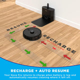 iHome AutoVac Nova S1 Pro Self Empty Robot Vacuum, LIDAR Mapping, 150 Min Runtime, Strong Suction - Certified Refurbished Grade A