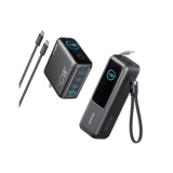 Anker Laptop Power Bank (25K, 165W, Built-In and Retractable Cables)