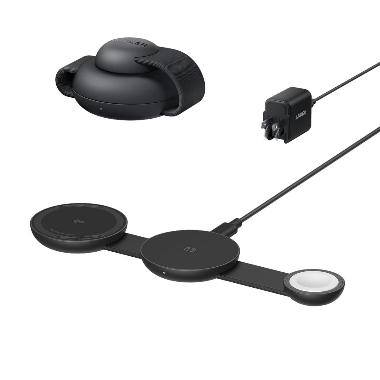 Anker MagGo Wireless Charging Station (3-in-1, Foldable Pad)