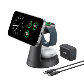 Anker MagGo Wireless Charging Station (3-in-1, Dock Stand)