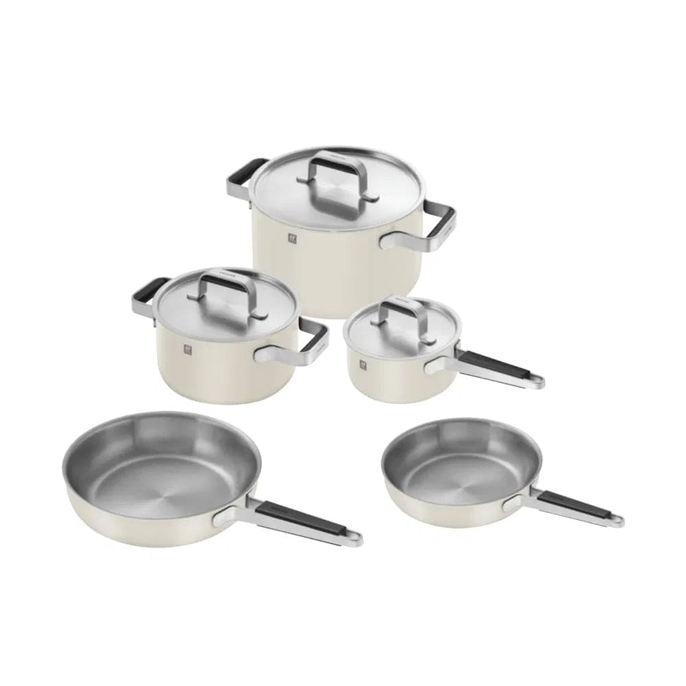 Zwilling Pure 8-pc Stainless Steel Cookware Set, Ivory