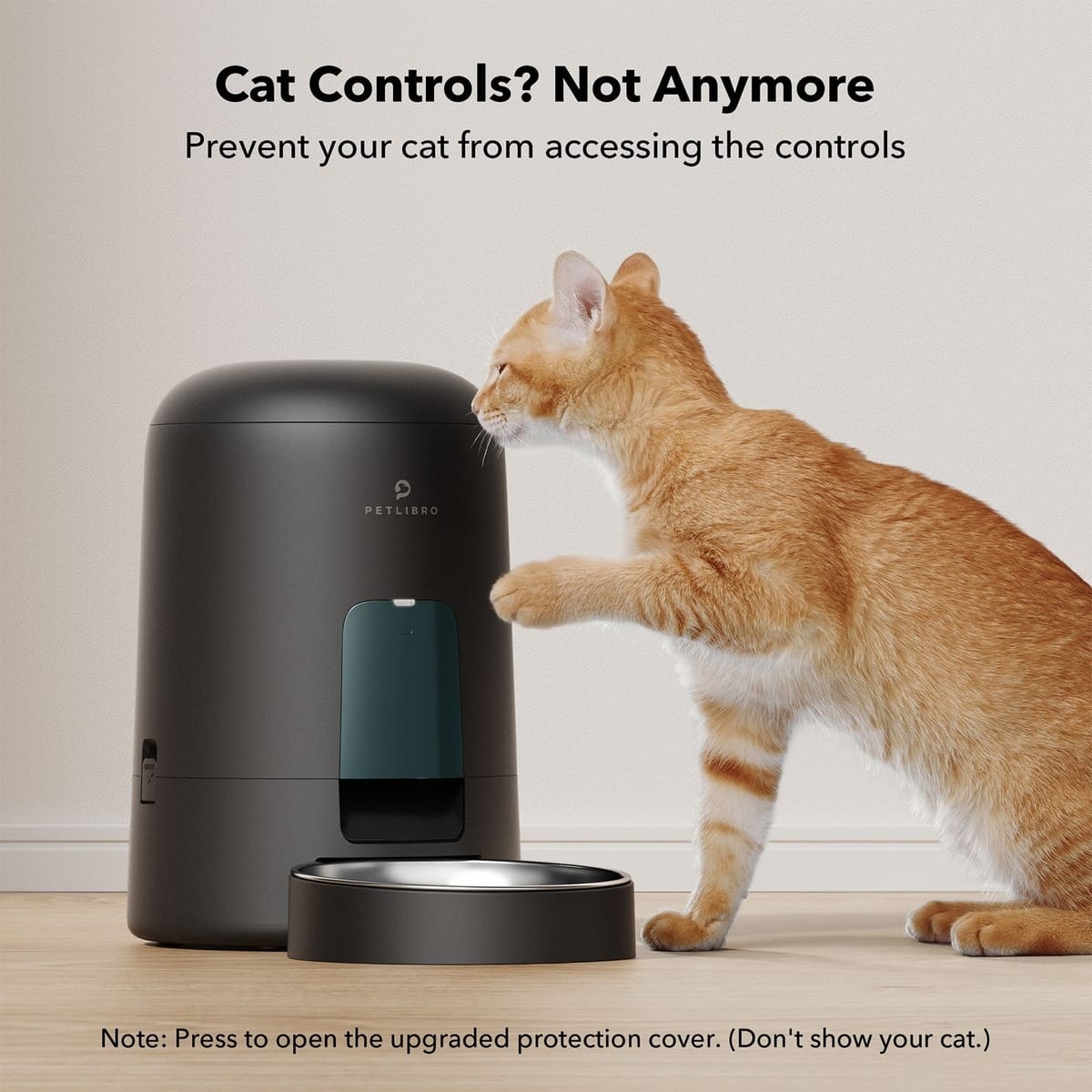 Petlibro Air Automatic Pet Feeder with Battery Powered, Black - Certified Refurbished