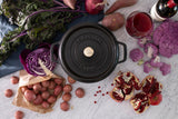 Staub Cast Iron 4-qt Round Cocotte, Dutch Oven -  Matte Black
