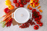Staub Cast Iron 4-qt Round Cocotte, Dutch Oven - White