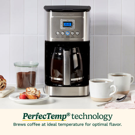 Cuisinart 14 Cup Programmable Coffee Maker, Silver