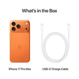 Apple iPhone 17 Pro Max 1TB 100% Battery Unlocked Smartphone, Cosmic Orange - Refurbished