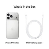 Apple iPhone 17 Pro Max 1TB 100% Battery Unlocked Smartphone, Silver - Refurbished