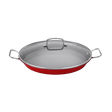 Cuisinart 15″ Paella Pan with Glass Lid, Red