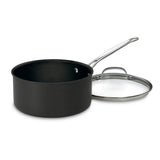 Cuisinart Chef's Classic™ Non-Stick Hard Anodized 4 Quart Saucepan, Black