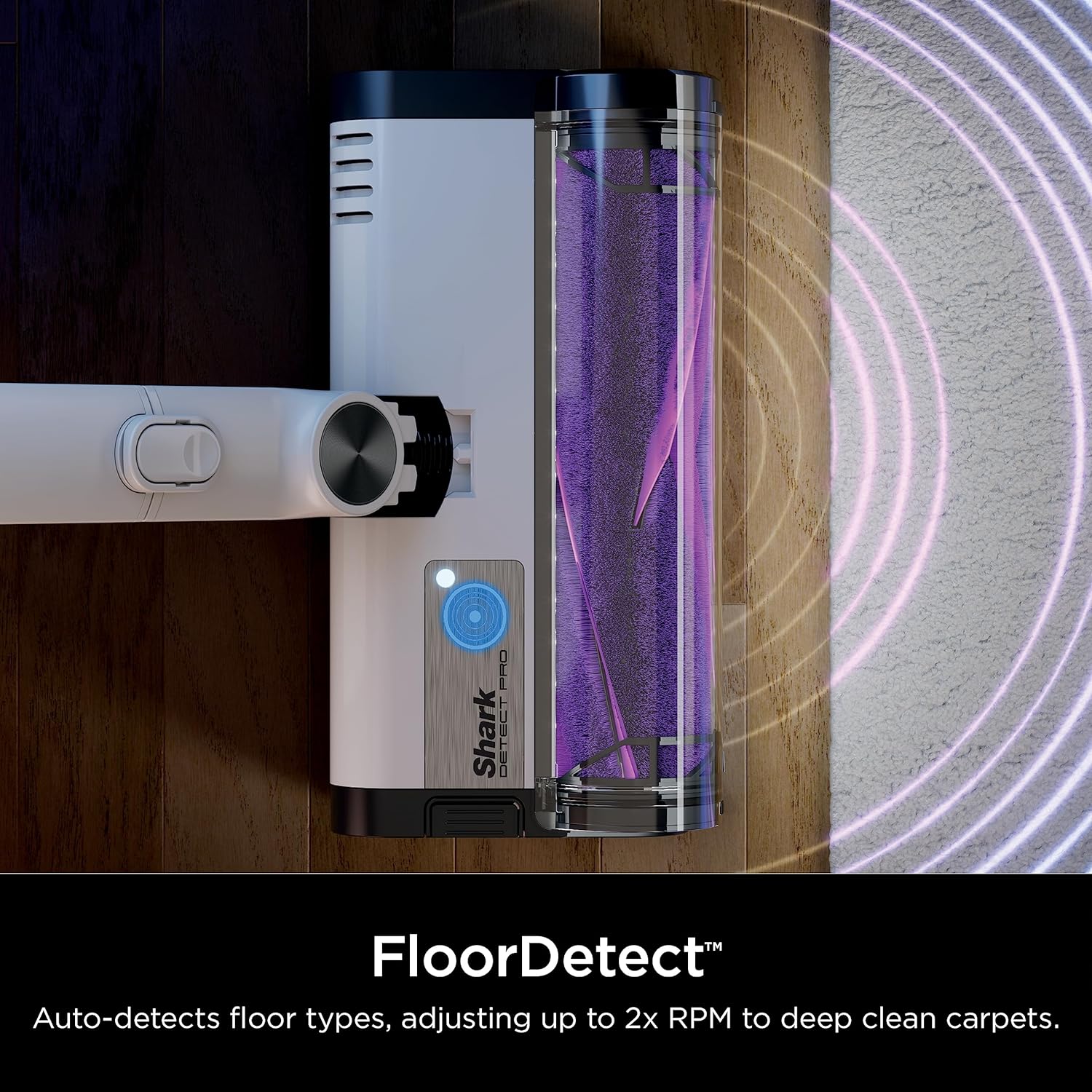 Shark Detect Pro Auto-Empty System, Cordless Vacuum, White/Beats Brass - Open Box