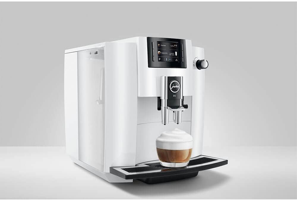 Jura J15450.99 E6 Automatic Espresso Machine Coffee Center, Piano White - Certified Refurbished