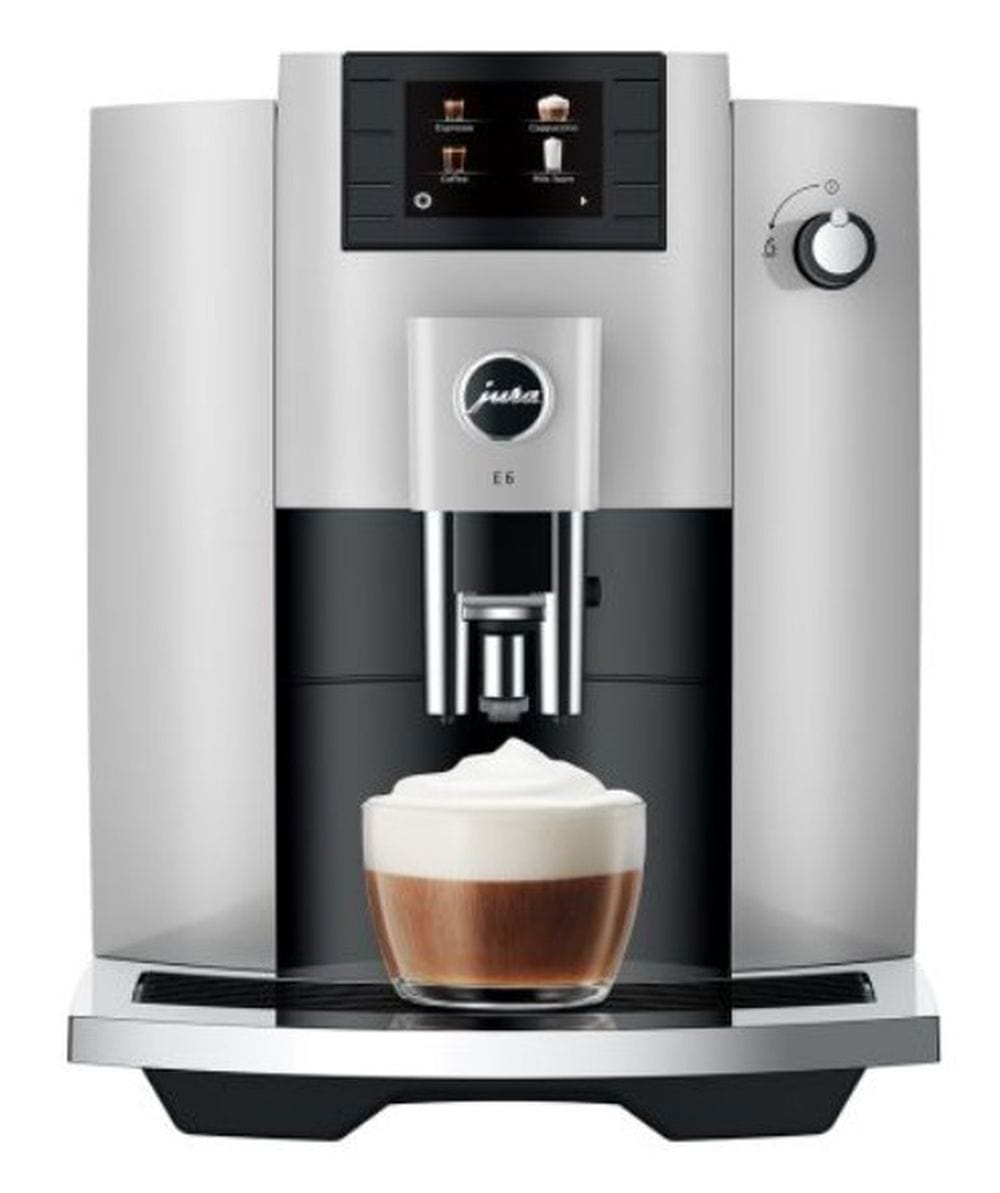 Jura E6 Espresso Machine with Easy Cappuccino Function Automatic Coffee Maker, Platinum - Certified Refurbished