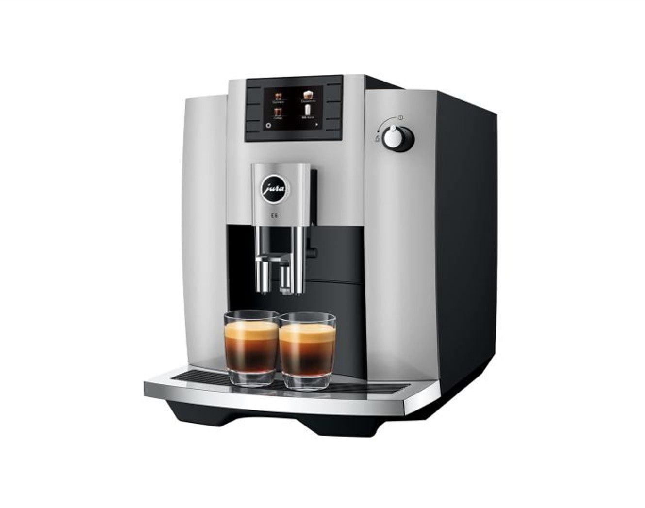 Jura E6 Espresso Machine with Easy Cappuccino Function Automatic Coffee Maker, Platinum - Certified Refurbished