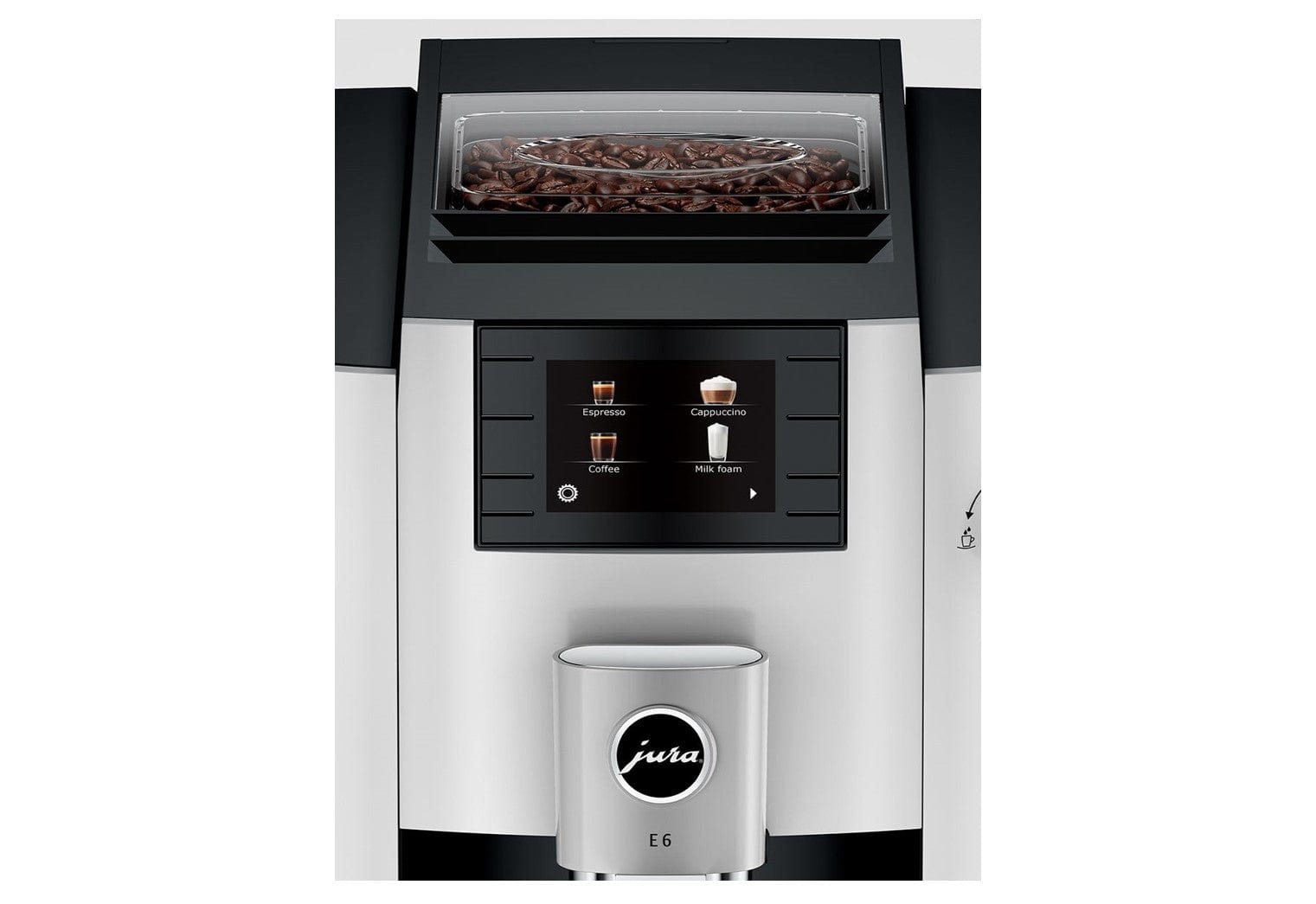 Jura E6 Espresso Machine with Easy Cappuccino Function Automatic Coffee Maker, Platinum - Certified Refurbished