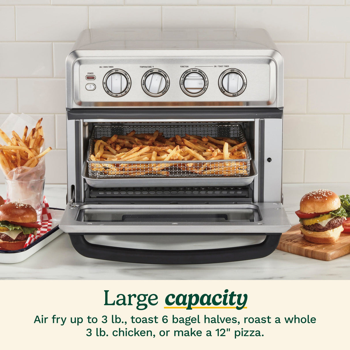 Cuisinart Air Fryer Toaster Oven with Grill, Silver