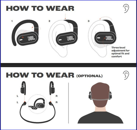 JBL Soundgear Sense True Wireless Bluetooth Open-Ear Headphones - Certified Refurbished