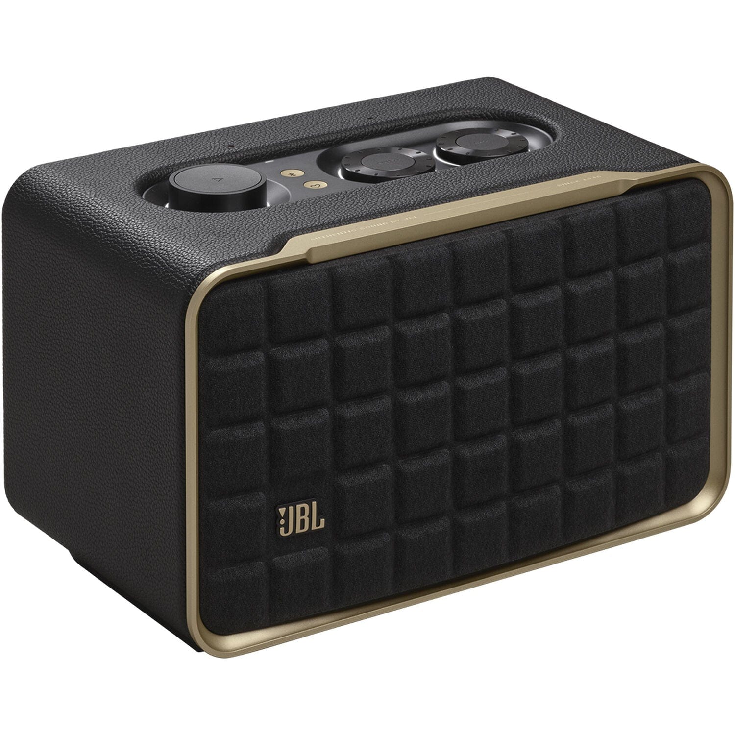 JBL Authentics 200 Retro Style Wi-Fi Bluetooth Portable Smart Home Speaker - Certified Refurbished