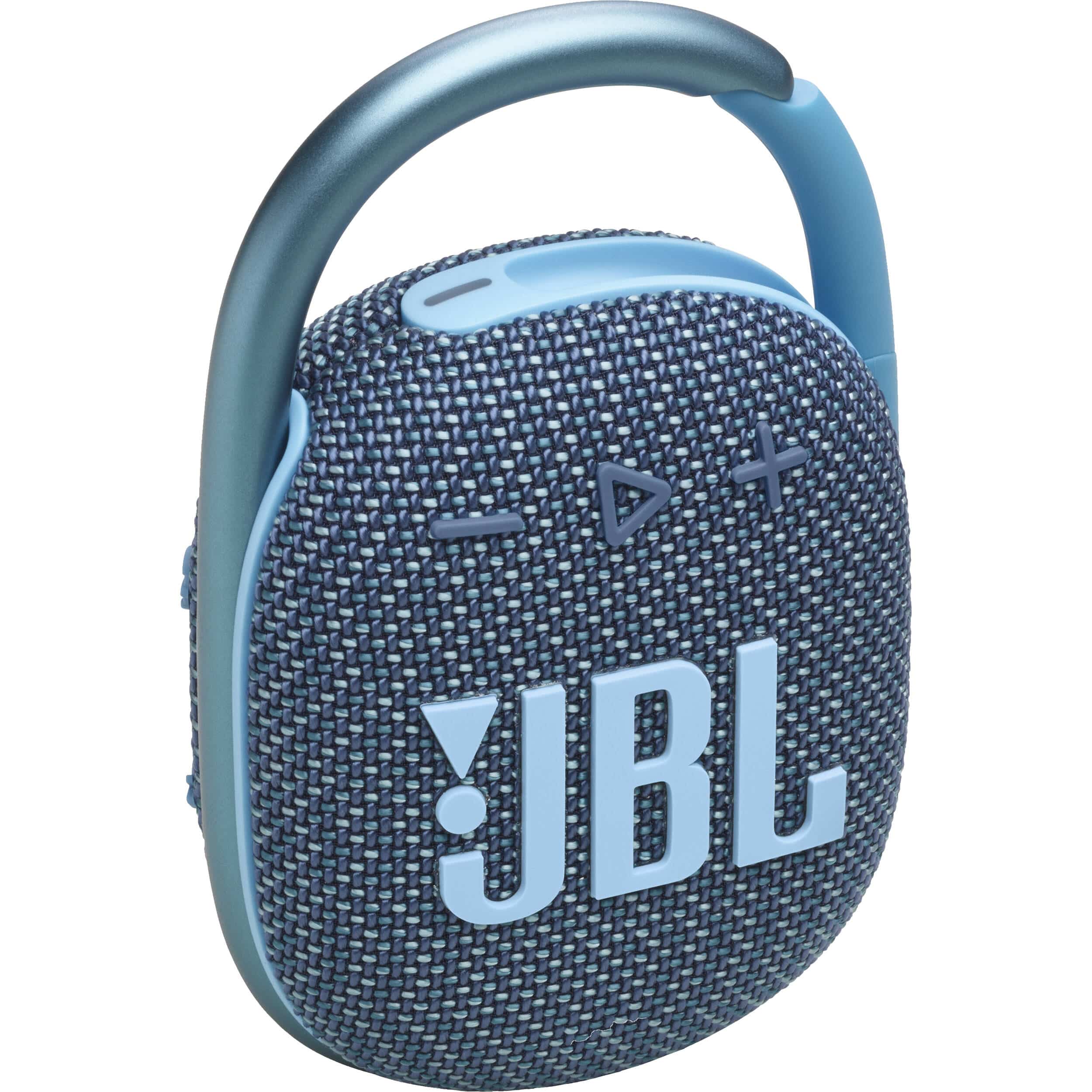 JBL Clip 4 Eco Waterproof Wireless Portable Bluetooth Speaker, Blue - Certified Refurbished