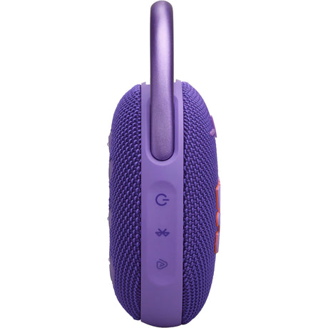 JBL Clip 5 Portable Wireless Bluetooth Speaker, Purple - Certified Refurbished