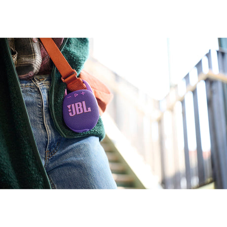 JBL Clip 5 Portable Wireless Bluetooth Speaker, Purple - Certified Refurbished