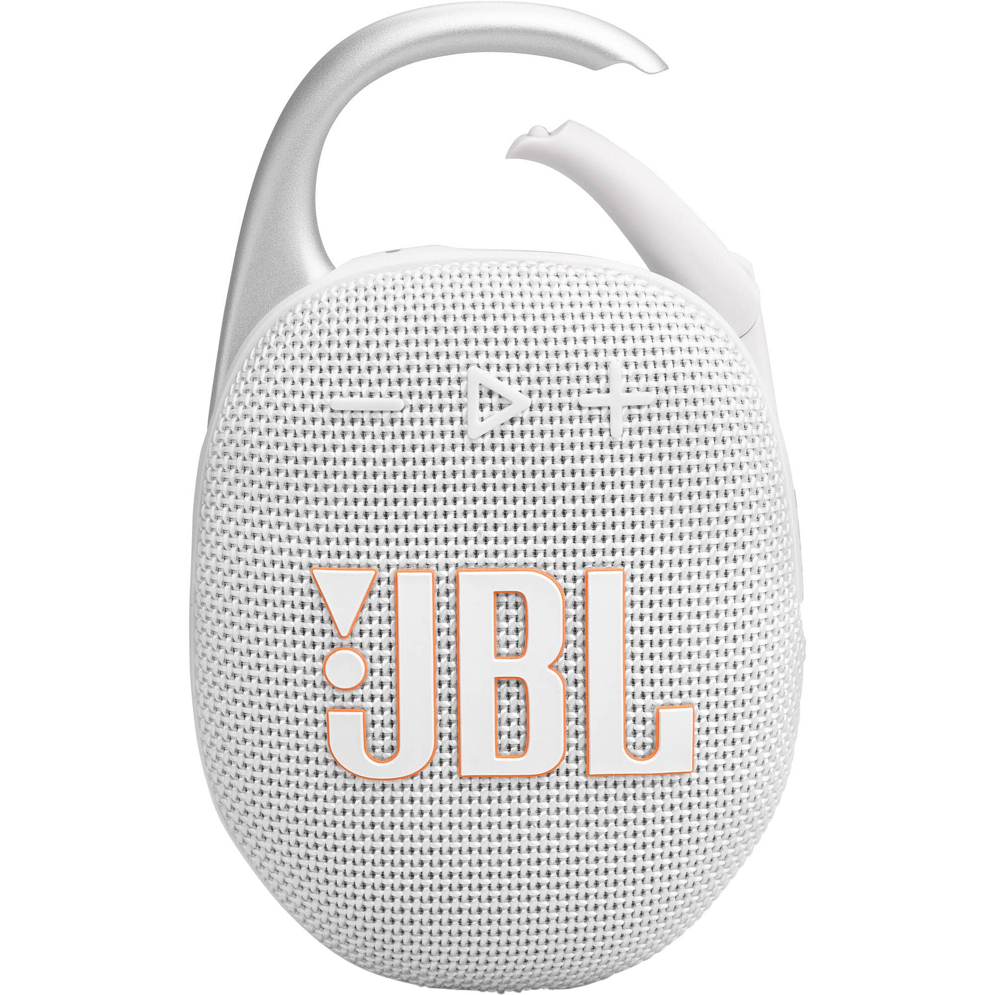 JBL Clip 5 Portable Bluetooth Speaker, White - Certified Refurbished