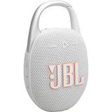JBL Clip 5 Portable Wireless Bluetooth Speaker, White - Certified Refurbished