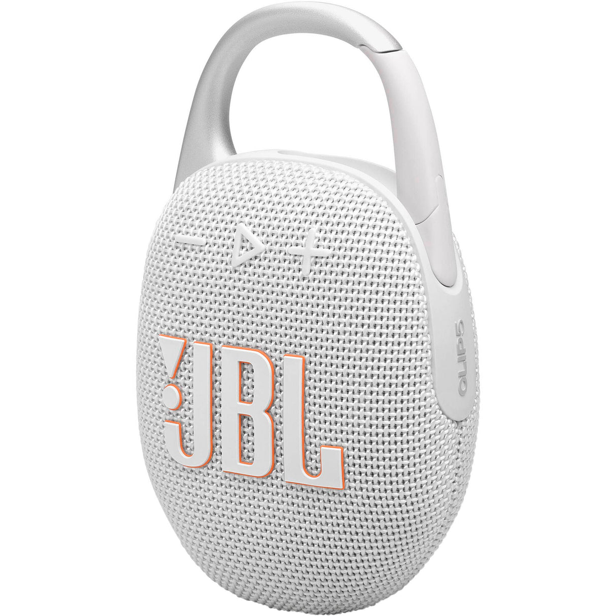 JBL Clip 5 Portable Bluetooth Speaker, White - Certified Refurbished