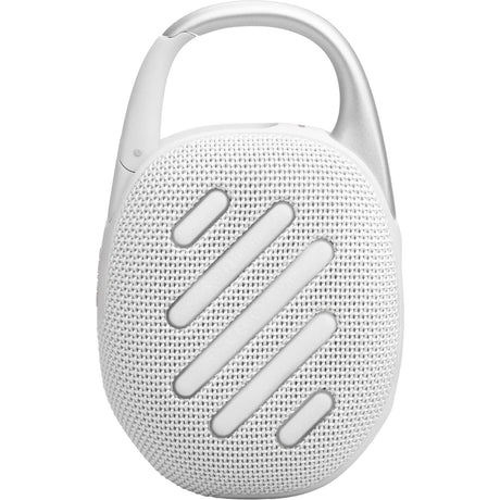 JBL Clip 5 Portable Wireless Bluetooth Speaker, White - Certified Refurbished