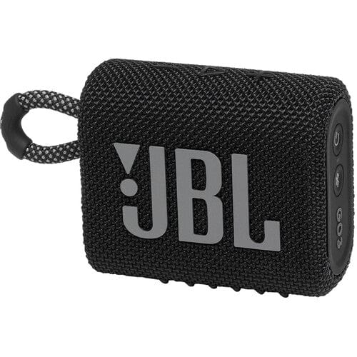 JBL Go 3 Portable Waterproof Bluetooth Speaker, Black - Certified Refurbished