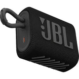 JBL Go 3 Portable Waterproof Bluetooth Speaker, Black - Certified Refurbished