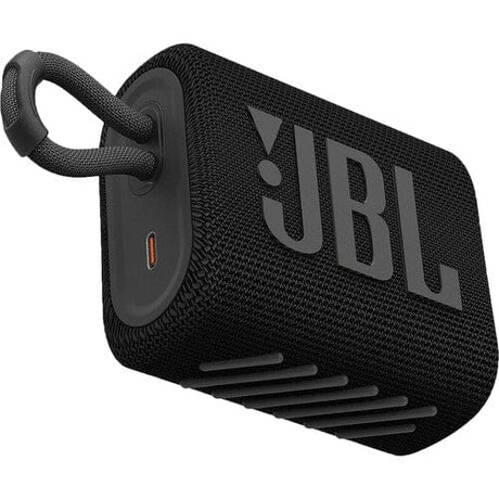 JBL Go 3 Portable Waterproof Bluetooth Speaker, Black - Certified Refurbished