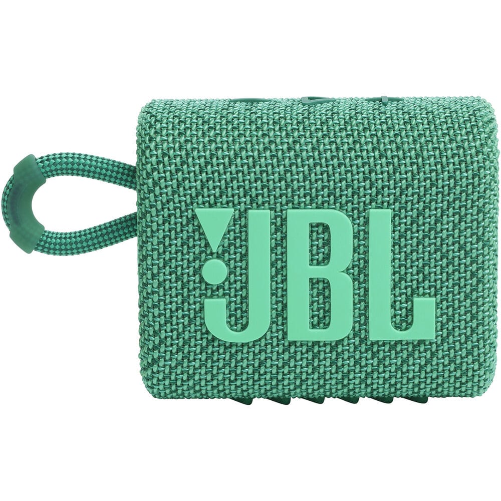 JBL Go 3 Eco Portable Waterproof Bluetooth Speaker, Green - Certified Refurbished