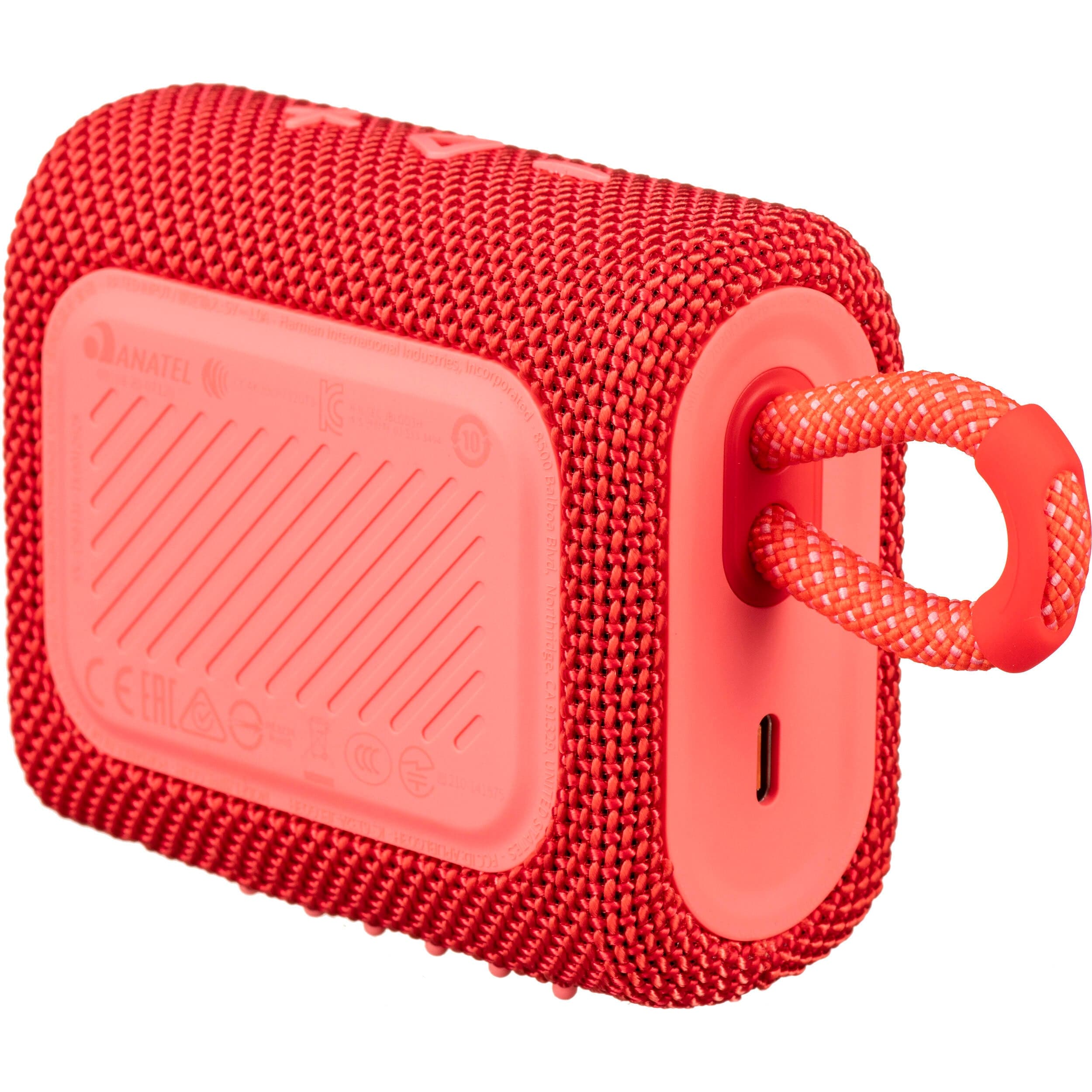 JBL Go 3 Portable Waterproof Bluetooth Speaker, Red - Certified Refurb