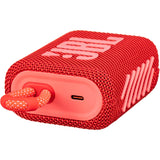 JBL Go 3 Portable Waterproof Bluetooth Speaker, Red - Certified Refurbished
