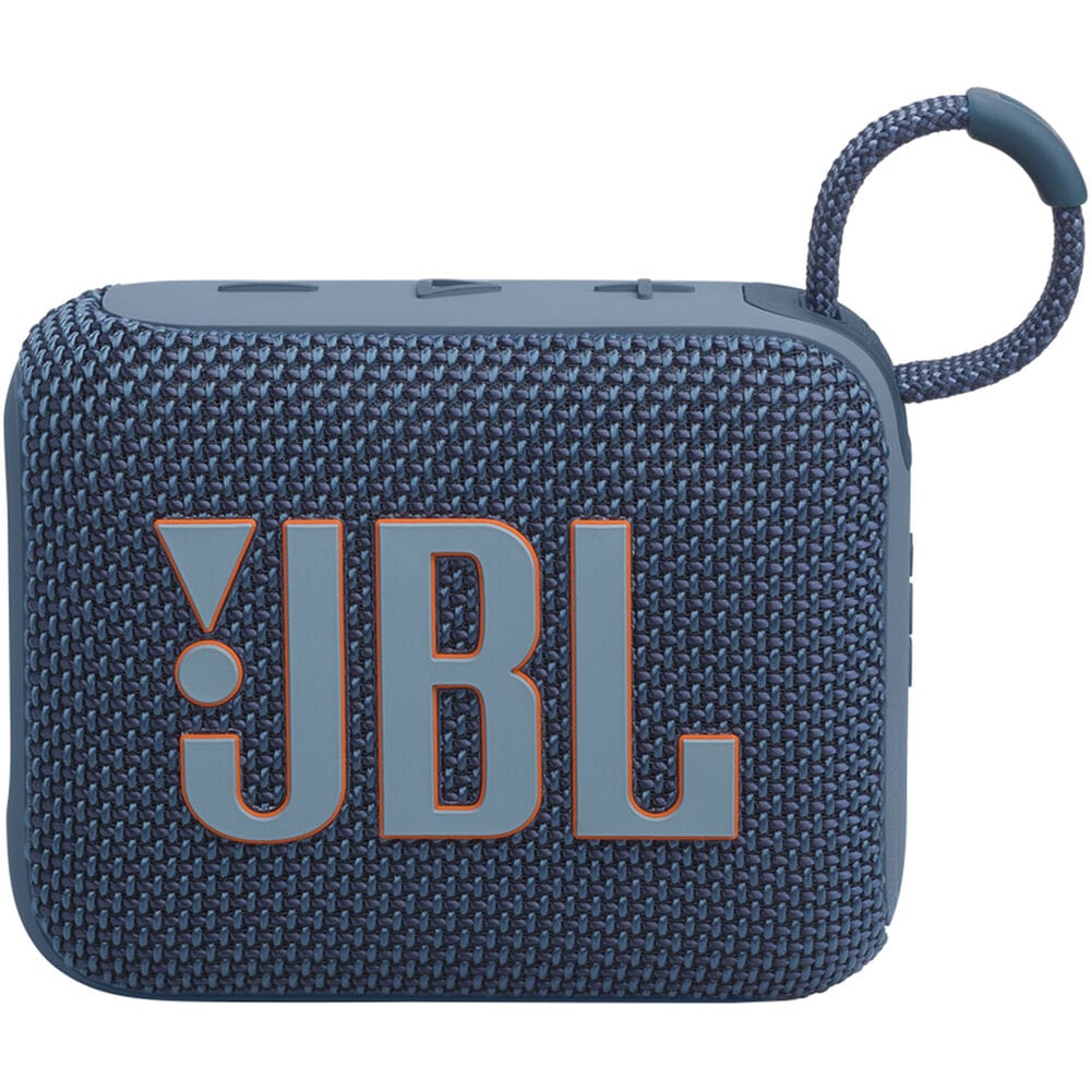 JBL Go 4 Portable Waterproof Bluetooth Speaker, Blue - Certified Refurbished