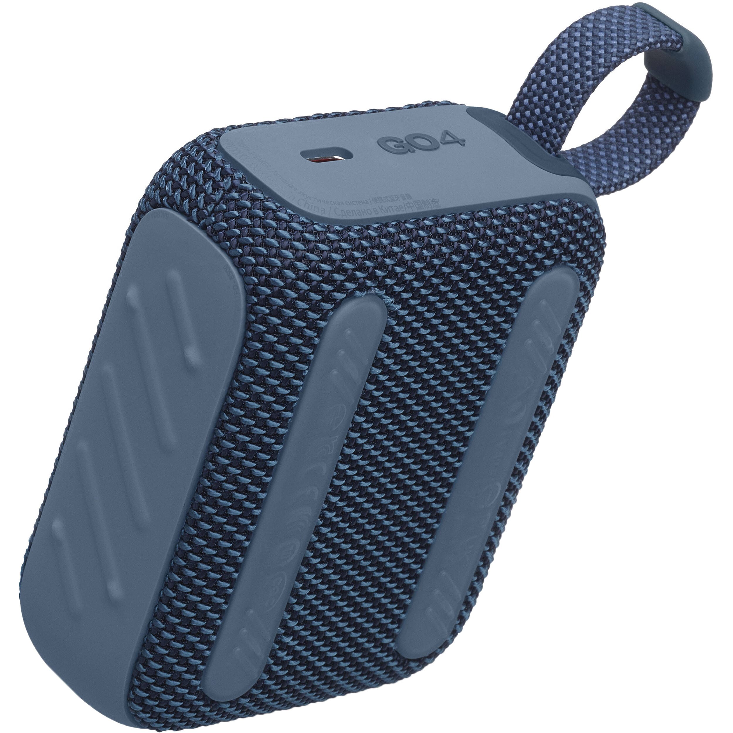 JBL Go 4 Portable Waterproof Bluetooth Speaker, Blue - Certified Refurbished