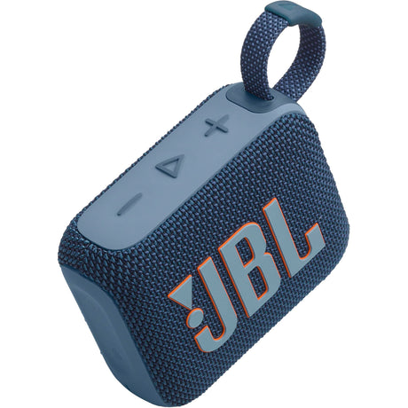 JBL Go 4 Portable Waterproof Bluetooth Speaker, Blue - Certified Refurbished
