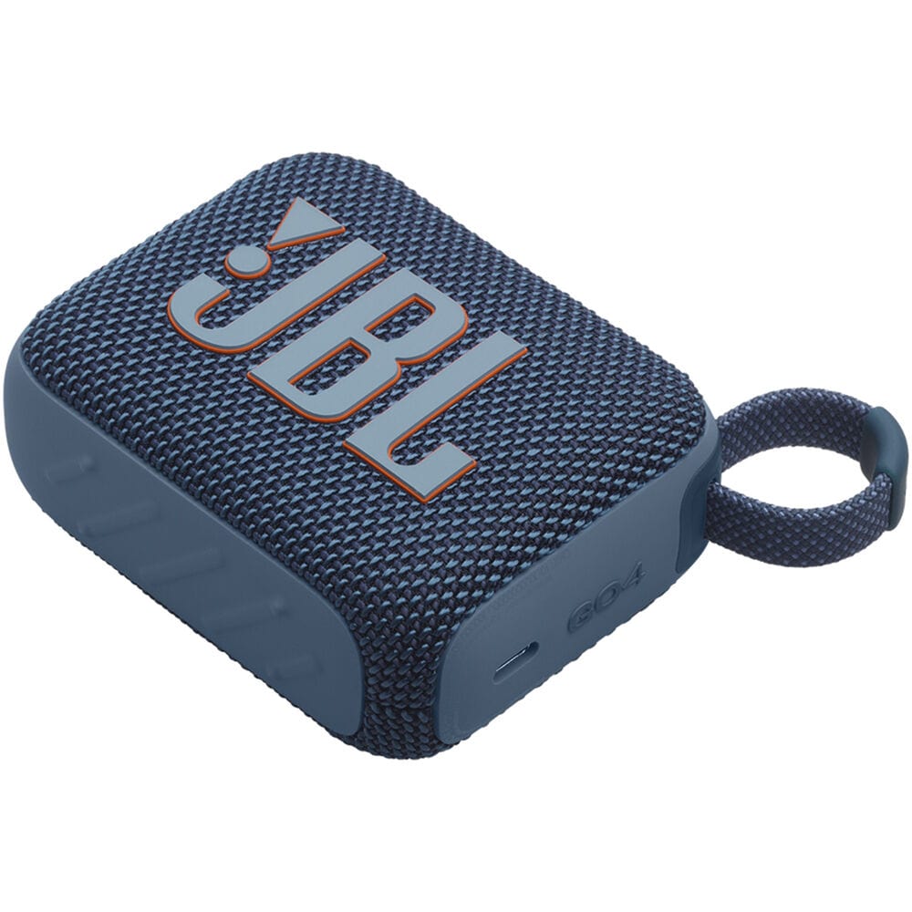 JBL Go 4 Portable Waterproof Bluetooth Speaker, Blue - Certified Refurbished