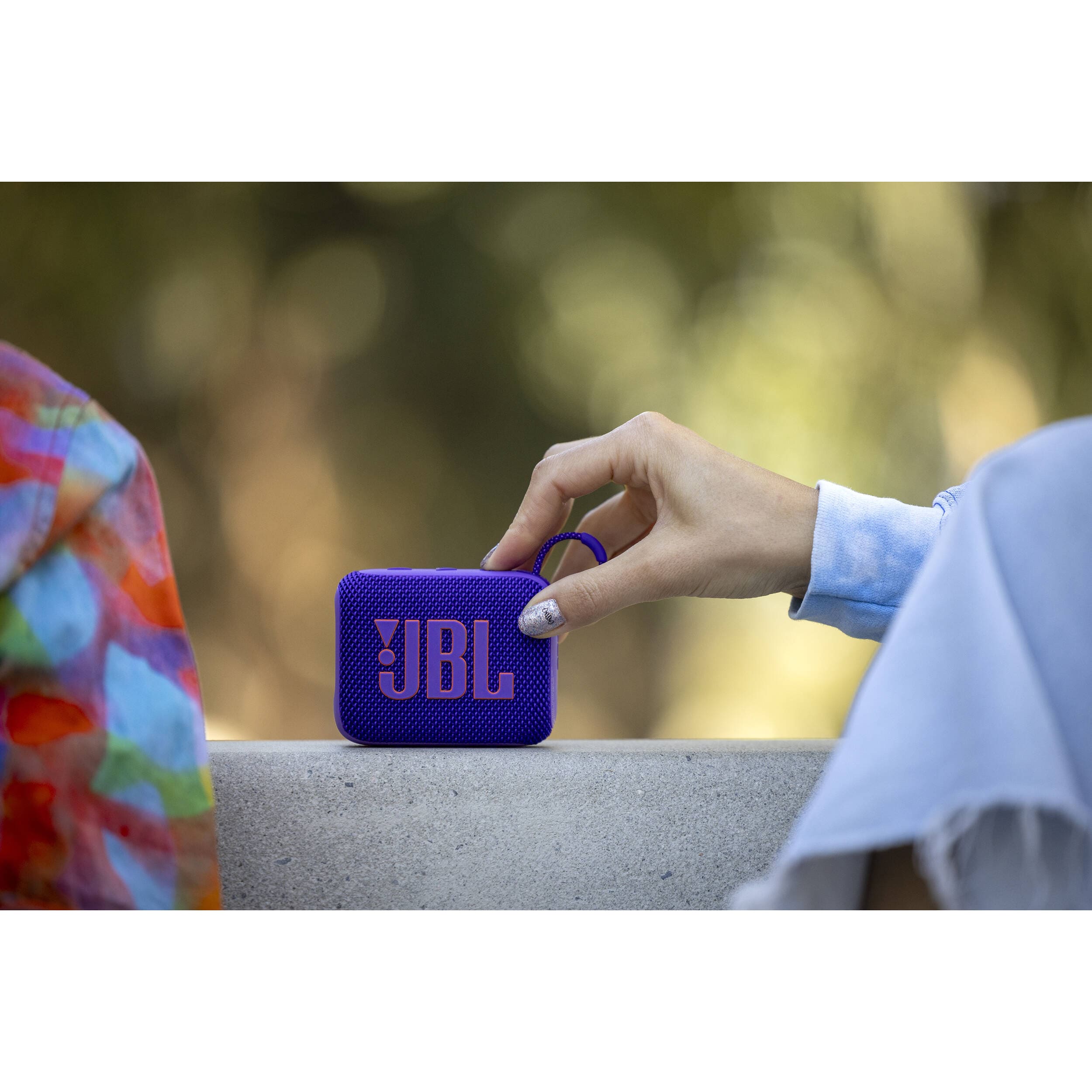 JBL Go 4 Portable Waterproof Bluetooth Speaker, Purple - Certified Refurbished