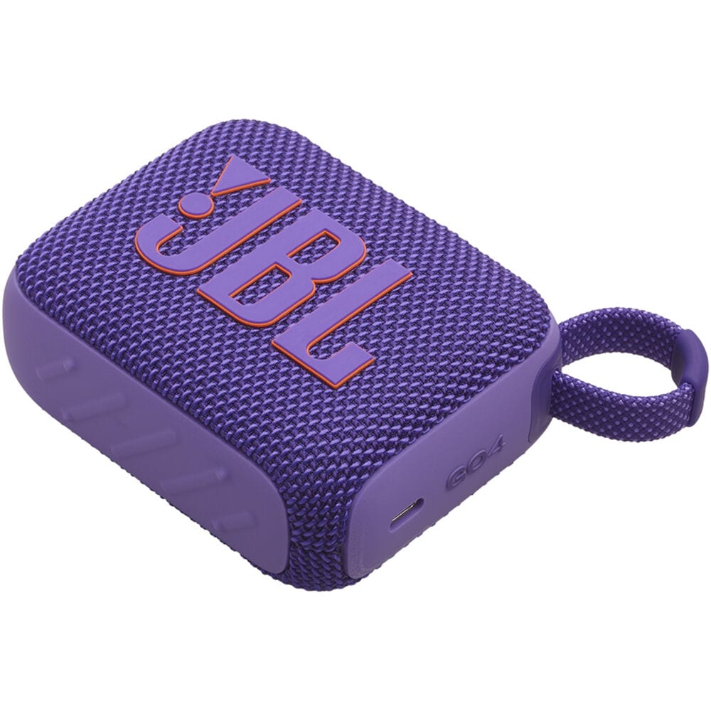 JBL Go 4 Portable Waterproof Bluetooth Speaker, Purple - Certified Refurbished