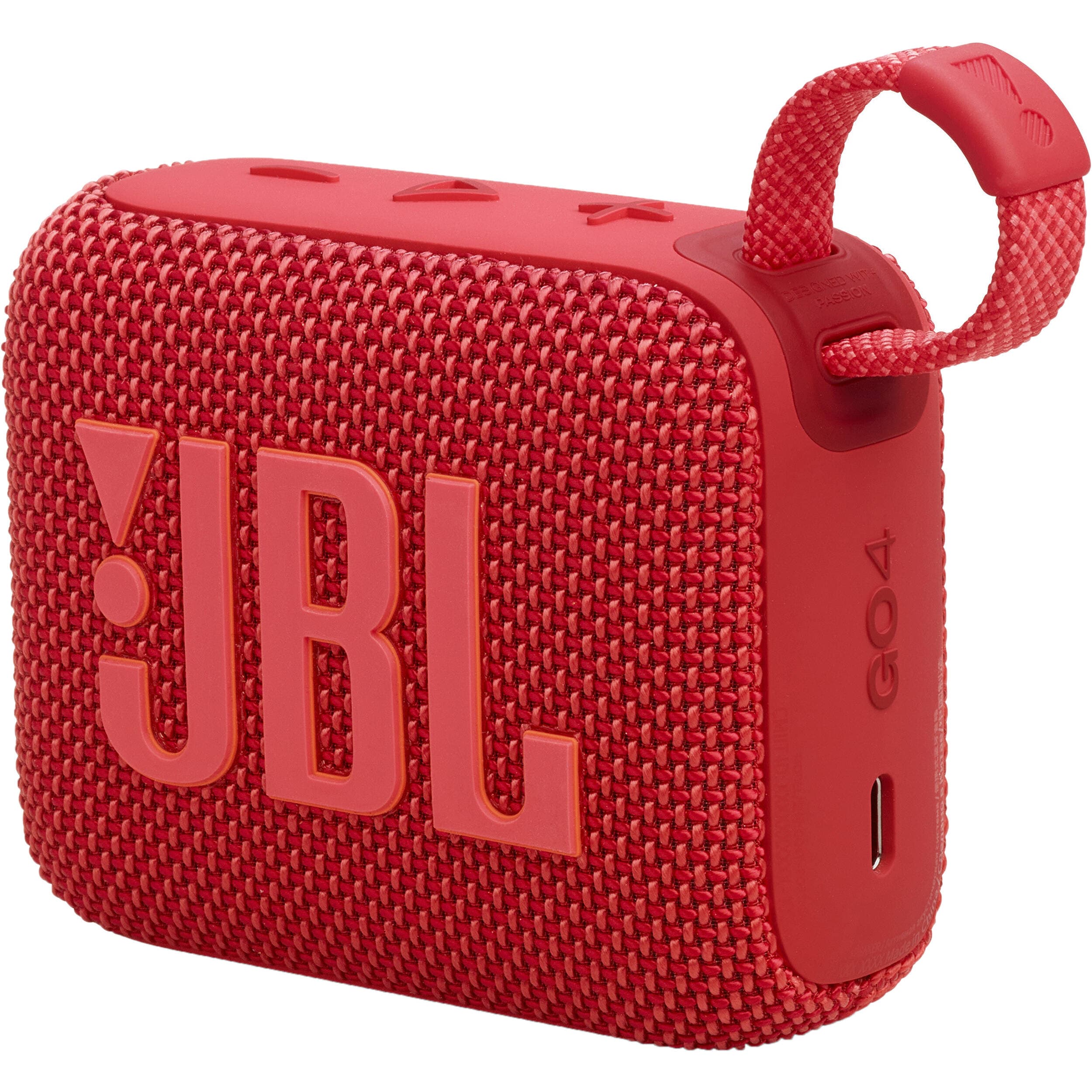 JBL Go 4 Portable Waterproof Bluetooth Speaker, Red - Certified Refurbished