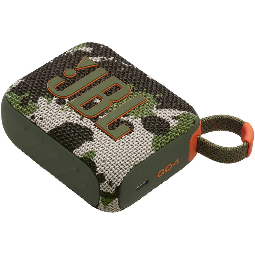 JBL Go 4 Portable Waterproof Bluetooth Speaker, Camo - Certified Refurbished