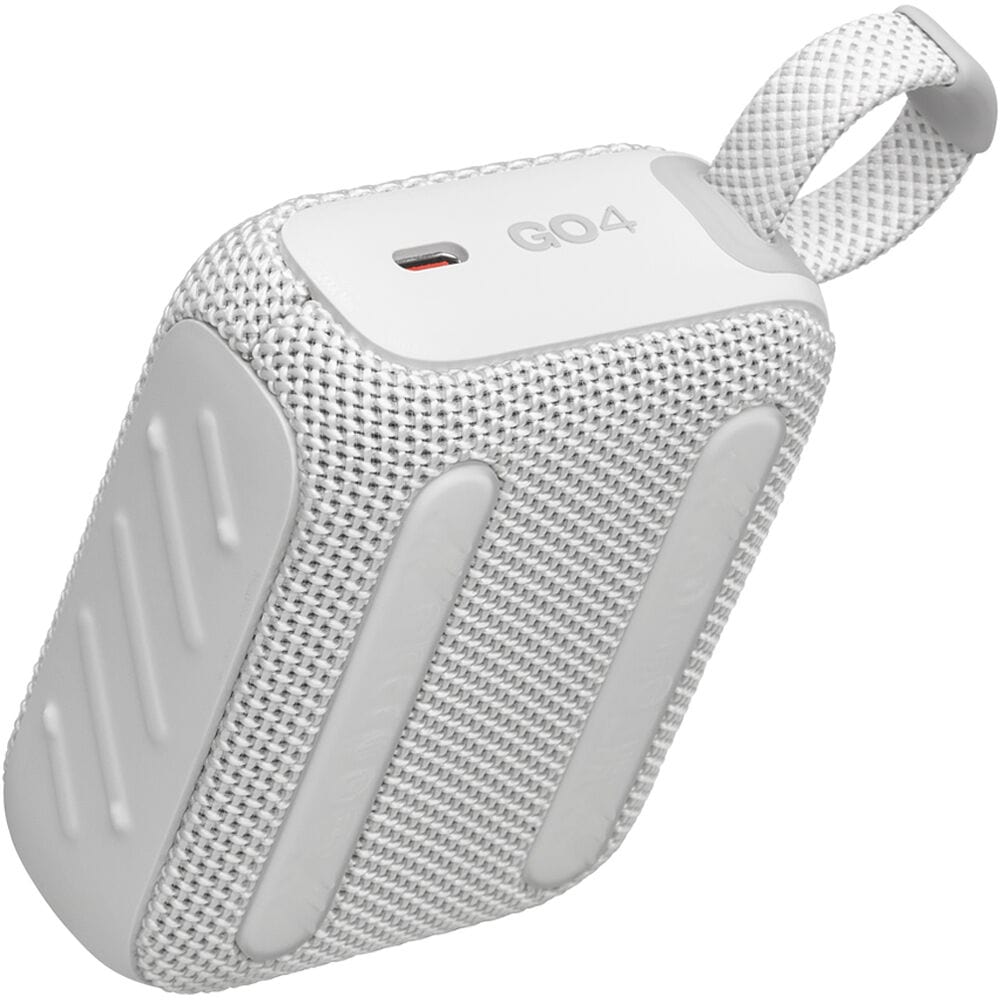 JBL Go 4 Portable Waterproof Bluetooth Speaker, White - Certified Refurbished