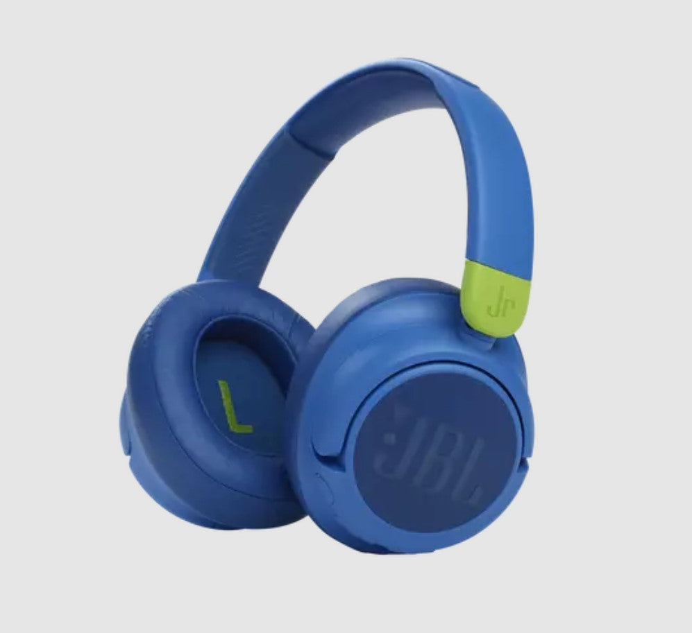 JBL JBLJR460NCBLUAM Wireless Over-Ear Noise Cancelling Kids Headphones Blue